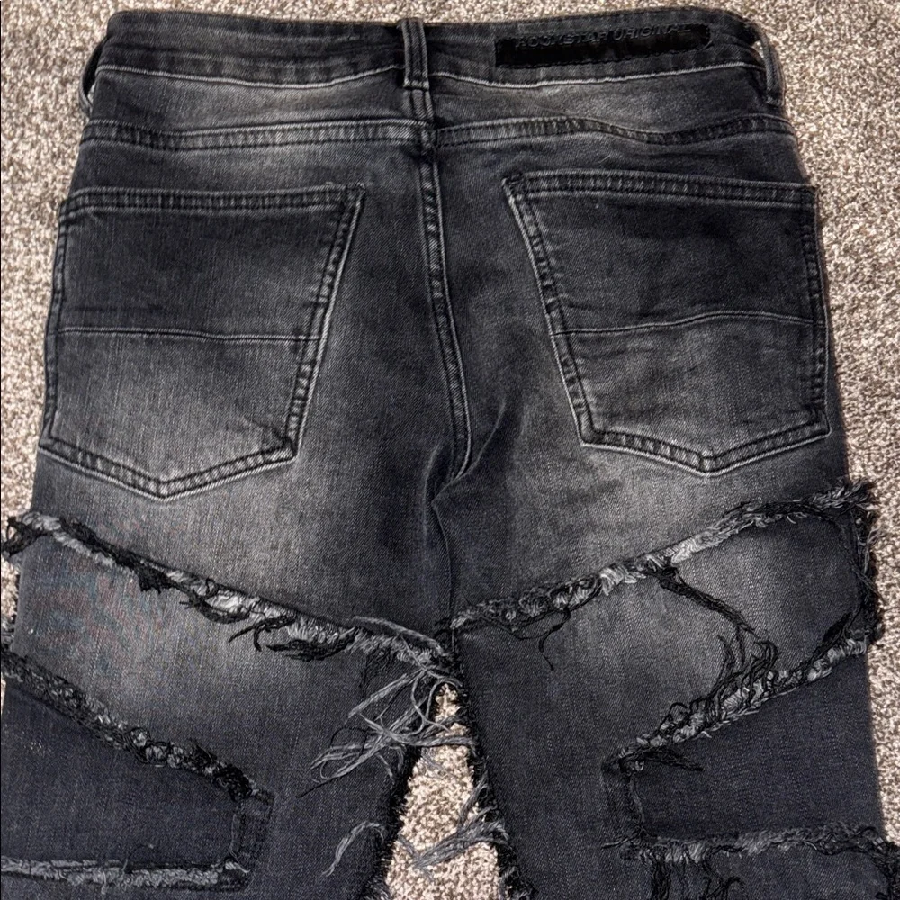 Men's Edgy Black Skinny Jeans